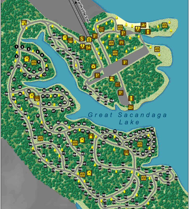 Northampton Beach Campground Map